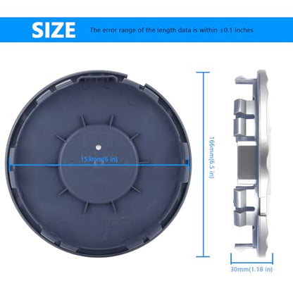 Wheel Center Hub Cap 9597489 (Set of 1), 6 1/2 Inch Diameter Center Cover Hubcap Compatible with Cadillac SRX 2010-2016 18" Wheels Replace # 9599024 9597489 - color: Set of 1, size: 9597489