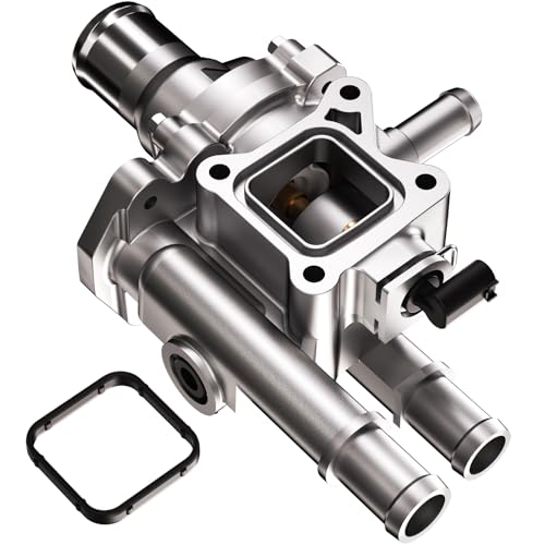 Thermostat Housing Assembly Fit for Chevy 2011-2020, OEM 25199824 - size: 1.6L & 1.8L