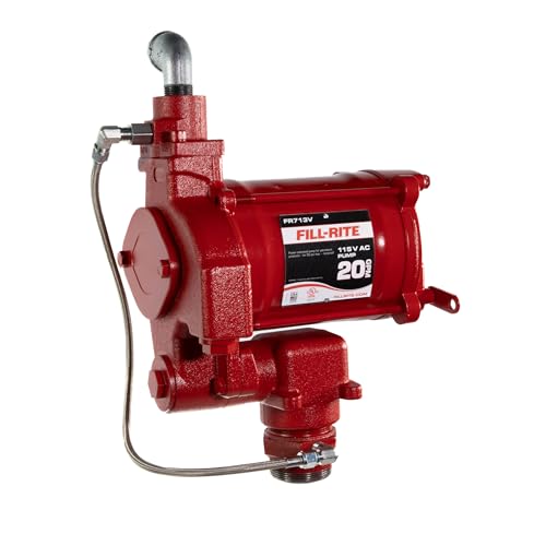 Fill-Rite FR713V 115V 20 GPM Fuel Transfer Pump w/AST Remote | Gasoline, Diesel, Kerosene, Ethanol Blends, Methanol Blends & Biodiesel up to B20 - size: 1 1/4" Inlet - 3/4" Outlet, style: 115V Remote Package