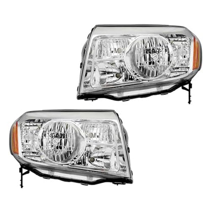 TRQ 2 Piece Headlight Assembly Set Driver & Passenger Side - style: HLA74350