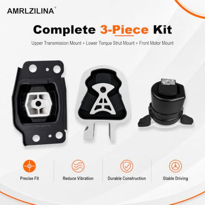 Engine Motor Transmission Mount Kit for Ford Fusion 2013-2016 - size: 2013-2016 Ford Fusion S/SE 2.5L