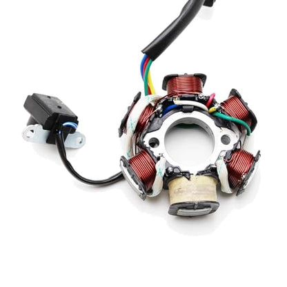 PRO BAT ATV Quad Go Kart Magneto Stator 6 Coils 5 Wires - size: ATV Magneto Stator with Female Plug