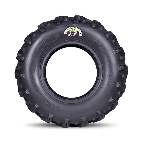 Deestone 26x10.00-12 D932 Swamp Witch Tire – 52F 26x10x12 – 6 Ply T/L – ATV Off-Road Traction Tire/Keychain Package - size: 26x10.00-12