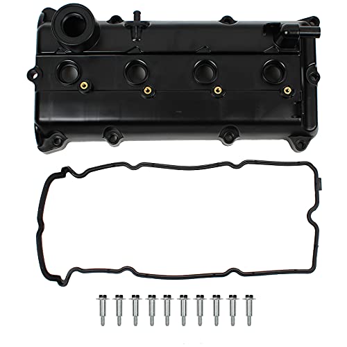 CNS Valve Cover, Valve Cover Gasket, & Spark Plug Seals Compatible with 2002-2006 Nissan Altima Sentra 2.5L QR25DE