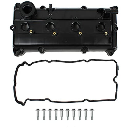 CNS Valve Cover, Valve Cover Gasket, & Spark Plug Seals Compatible with 2002-2006 Nissan Altima Sentra 2.5L QR25DE