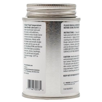 AGS Automotive Solutions Brush Top Can Ceramic-Glyde Silicone Brake Lubricant, 4oz, Compatible with Ceramic and Metallic Brake Pads, Noise Reduction Technology - size: 4oz