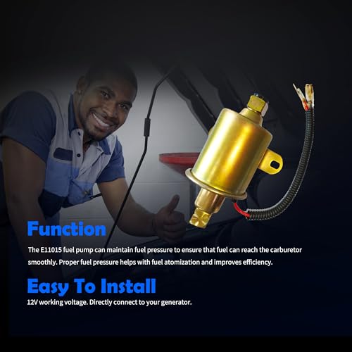 Electric Fuel Pump E11015 A029F887 Compatible with Cummins Onan - size: E11015