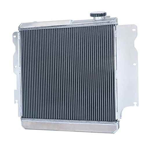 3 Row Radiator For Jeep Wrangler TJ YJ 2.4 2.5 4.0 4.2L 1987-2006 - size: 3 Row Radiator+CNC 1.3Bar Cap