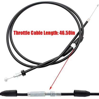 7/8'' 22mm Thumb Throttle Cable Accelerator Control Assembly for Chinese 50cc 70cc 90cc 110cc 125cc 250cc ATV Quad Go Kart Kazuma TaoTao