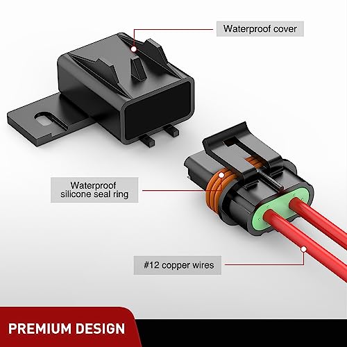 Nilight 6PCS Inline Fuse Holder 12AWG Waterproof ATC/ATO Blade Holder - color: 18Pcs Fuses + 12AWG Holder 6