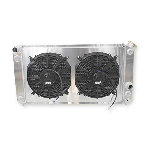 3 Rows Aluminum Radiator Fan Shroud for 1996-2005 2000 Che vy Chev - size: 82