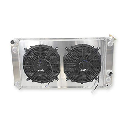 3 Rows Aluminum Radiator Fan Shroud for 1996-2005 2000 Che vy Chev - size: 82