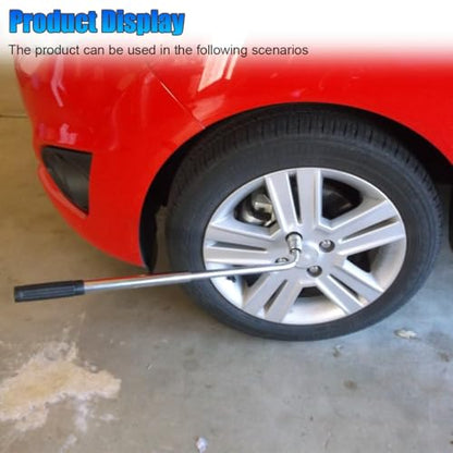Telescoping Lug Wrench, with 17/19mm & 21/23mm Sockets - size: Telescoping