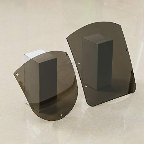 TCMT ABS Windshield Quarter Fairing Kit Fits For Sportster XL 88-16 Dyna 95-05 FXR 86-94 (Smoke) - color: Smoke Windshield