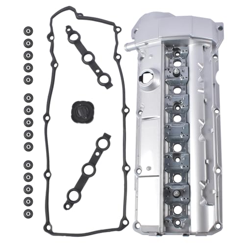 11121703341 Aluminum Valve Cover Replacement for BMW Series 3 E46 325i 330Ci 330i 328i E39 528i E53 X5 E36 E37 M54 N52 M52 OE# 11-12-1-703-341 Weonefit - size: 11121703341