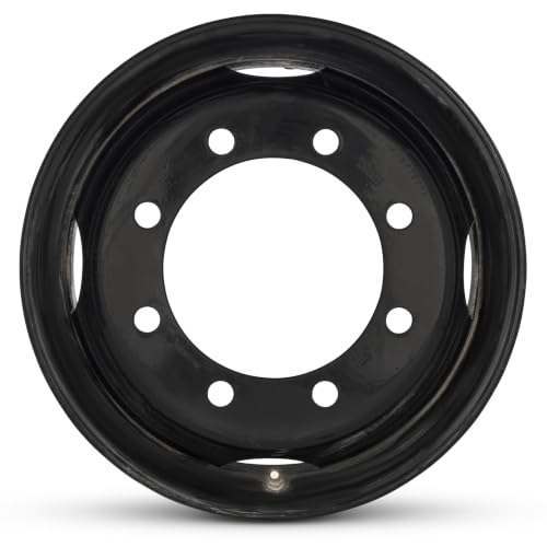19.5x6.75 in Steel Wheel Rim 8 Lug 275mm 142.24mm Offset 221mm CB| Powder-Coated Silver finish Fits 1990-2009 Topkick C4500 Dually | New OEM Replacement | 19407298 - size: 19.5x6.75 in - Silver C4500 Dually