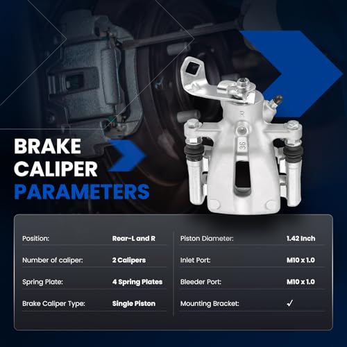 Rear Brake Caliper Assembly for Mini Cooper 2007-2015 1.6L L4 GAS - size: Rear [19B3318 & 19B3319]