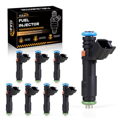 Fuel Injectors 5C3Z9F593DA Compatible with Ford F150 F250 Lincoln 2005-2007 - size: 5C3Z9F593DA 8P