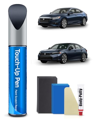 B-607M Cosmic Blue Metallic Touch Up Paint Kit Compatible with Honda Exact Match Car Scratch Repair Touch Up Paint Kit - color: Cosmic Blue Metallic(B-607M) compatible with Civic/Insight