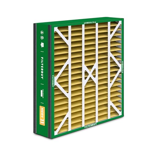 Filterbuy 20x20x5 Air Filter MERV 11 Pet & Allergy Defense (2-Pack) - size: 20x20x5 (Actual: 19.63 x 20.63 x 4.88)