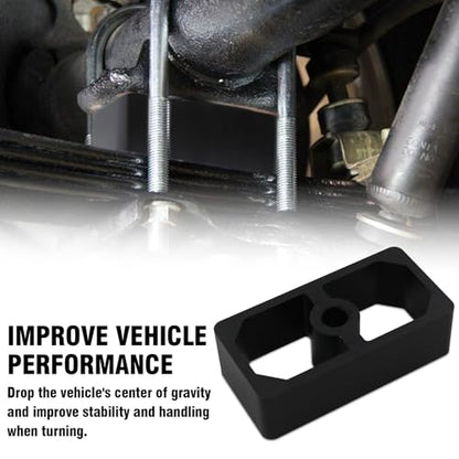 1.5 Inch Universal Billet Aluminum Leaf Spring Lowering Block Kit - size: 1.5 Inch