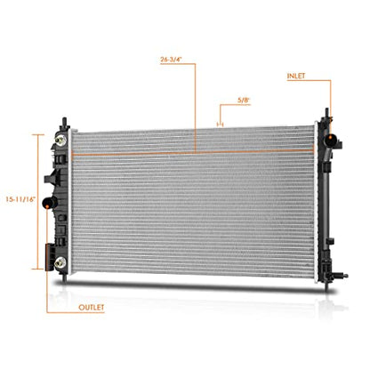 DPI-13217 OE Style Aluminum Radiator Compatible with 11-13 Buick Regal 2.0T - color: 11-13 Buick Regal 2.0T