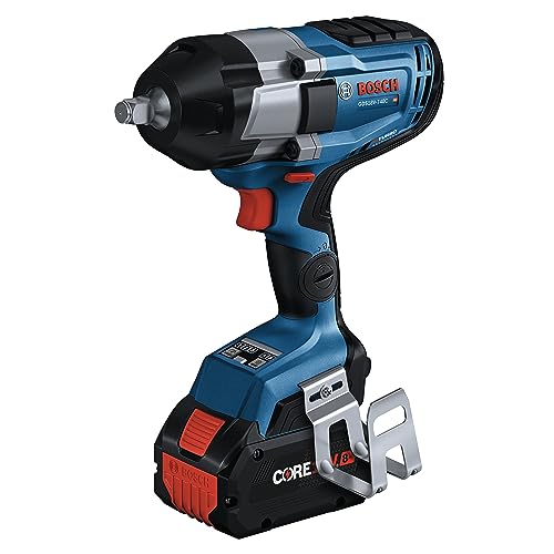 BOSCH GDS18V-740CB14 PROFACTOR™ 18V Connected 1/2 In. Impact Wrench Kit with Friction Ring and (1) CORE18V 8 Ah High Power Battery - style: w/ 18V 8 Ah Battery & Bluetooth Connectivity
