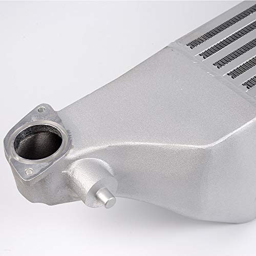 G-PLUS Front Mount Turbo Preformance Intercooler Compatible With 2016-2018 Honda Civic 1.5L +16HP Bolt On FMIC Upgrade Intercooler Replacement Silver - color: Sliver, size: 2016-2018 Honda Civic