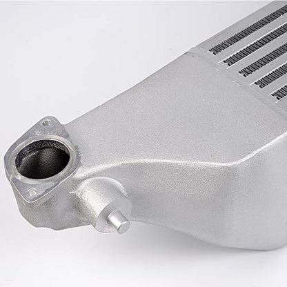 G-PLUS Front Mount Turbo Preformance Intercooler Compatible With 2016-2018 Honda Civic 1.5L +16HP Bolt On FMIC Upgrade Intercooler Replacement Silver - color: Sliver, size: 2016-2018 Honda Civic