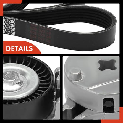 A-Premium Engine Serpentine Belt Drive Kit with Tensioner