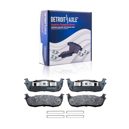 Detroit Axle - 8pc Front Rear Brake Kit for 4WD 5-Lug 1999-2003 Ford F-150 - size: 8PR1700031/kit