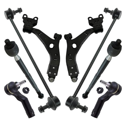 TRQ Front Steering & Suspension Kit Control Arm with Ball Joint Sway Bar - style: PSA36565