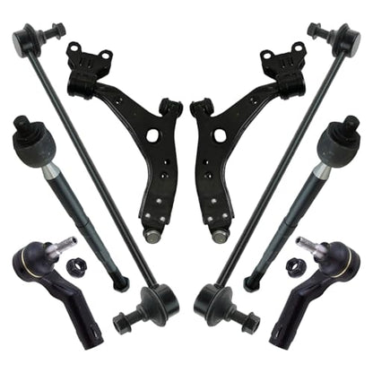 TRQ Front Steering & Suspension Kit Control Arm with Ball Joint Sway Bar - style: PSA36565