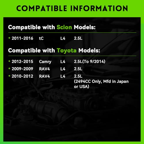 11402N New Alternator Replacement for 2009-2012 Toyota RAV4, 12-15 Camry, 2011-2016 Scion TC,100A 2.5L L4, 11402 2706036010 1042102270 27060-36011 27060-0V010 104210-8431 - size: 11402N