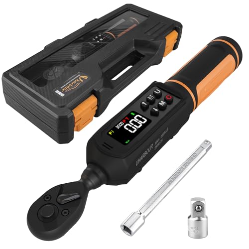 Uharbour 1/4" Drive Digital Torque Wrench 1.1-22.1 Ft-lbs/1.5-30Nm - size: 1/4" Drive 2-30 Nm