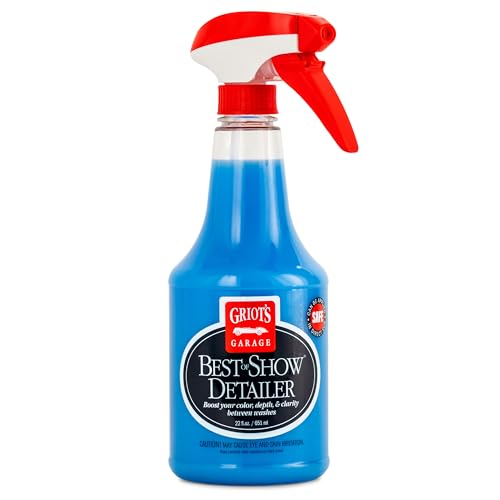 Griot's Garage Best of Show Detailer for Car Detailing, Wipes Away Dust, Fingerprints, and Light Dirt, Improves Paint Gloss and Color Between Washes, 10980, 22oz - size: 22 Fl Oz (Pack of 1)