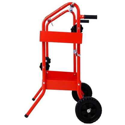 18” Multi-Roll Masking Paper Dispenser with Storage Tray - color: Red