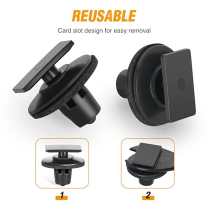 GOOACC 25pcs Rocker Panel Moulding Clips with Sealer - color: 25pcs Rocker Panel Moulding Clips