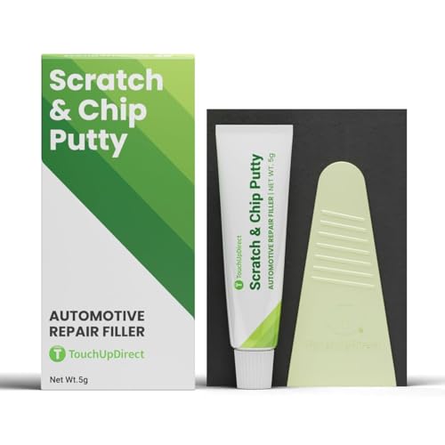 TouchUpDirect Scratch & Chip Putty - Ready-Mixed 5g Automotive Body Filler Kit for Deep Scratches & Gouges, Complete Chip Repair Kit with Spreader & Sandpaper - No Mixing Required