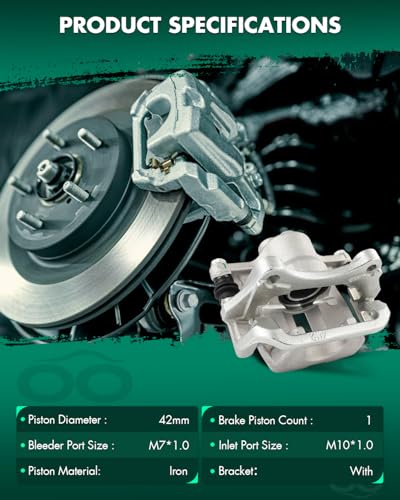 SCITOO Rear Left Disc Brake Caliper With Bracket 19B3351 - size: Rear Driver[19B3351]