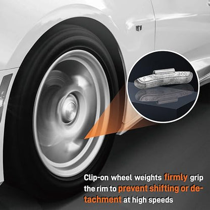 P Type 2oz Wheel Weights Lead Clip on 25Pcs/Box Fits Steel Rim - size: P-2.00 Oz