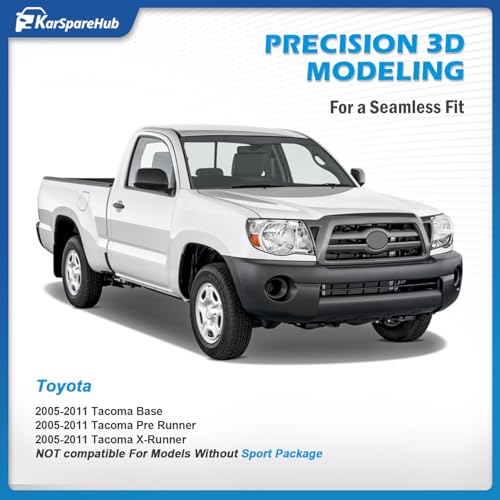 Halogen Headlights for 2005-2011 Toyota Tacoma - color: Polished Chrome | With High & Low Beam Bulbs