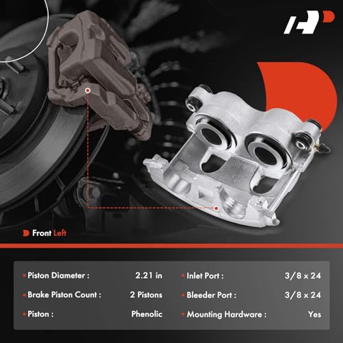 A-Premium Front Left Driver Disc Brake Caliper without Bracket - style: Front Driver