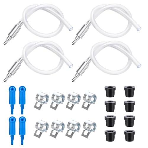 4 Pack Brake Bleeder Hose Kit with Check Valve for Car Motorcycle