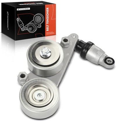 A-Premium Belt Tensioner Assembly with Pulley Compatible with Honda - style: Accord 2008-2010 (3.5L) w/Auto Trans.