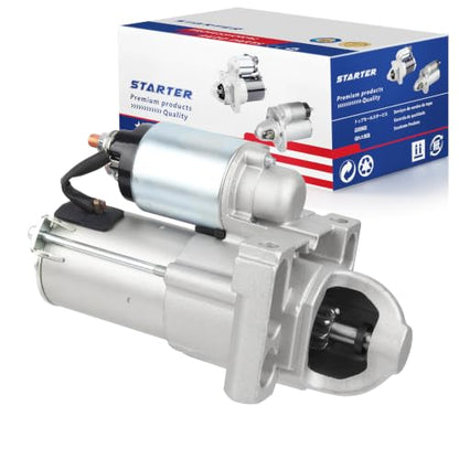 6494N Starter Compatible with 03-08 Chevy Silverado 1500 Tahoe, 07-08 Avalanche, 03-06 Avalanche 1500, 04-07 Rainer, 03-05 Cadillac Escalade, 03-08 GMC Sierra V8 89018123 8000045 410-12257 - color: 6494