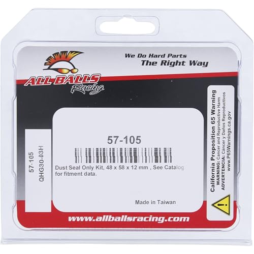 All Balls 57-105 Fork Dust Seal Kit for KTM Gas-Gas Honda Husaberg Husqvarna Kawasaki KTM Suzuki Yamaha