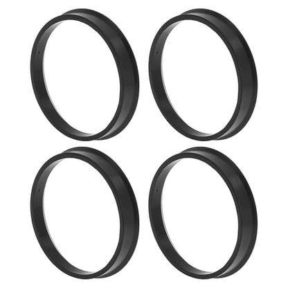Car Wheel Hub Centric Rings Durable OD 63.4mm to ID 58.6mm Wheels Center Shaft Shock Absorbing Hubrings Polycarbonate Black 4 Pcs - size: OD 63.4mm to ID 58.6mm