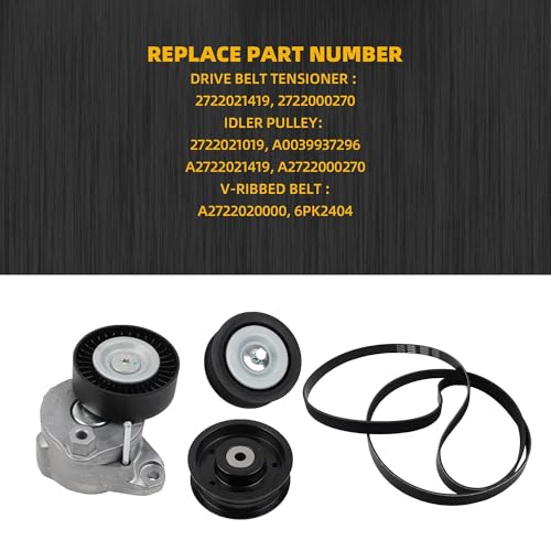 Dasbecan Engine Serpentine Drive Belt Tensioner Kit for Mercedes-Benz