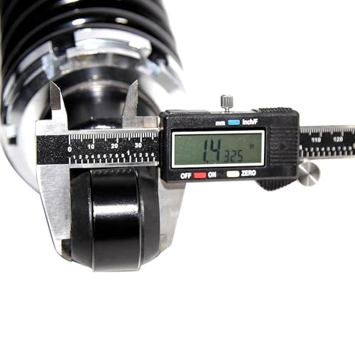 Rear Street Rod Coil Over Shock SET Black Coated Springs (Spring Rate:400) - size: Spring Rate:400